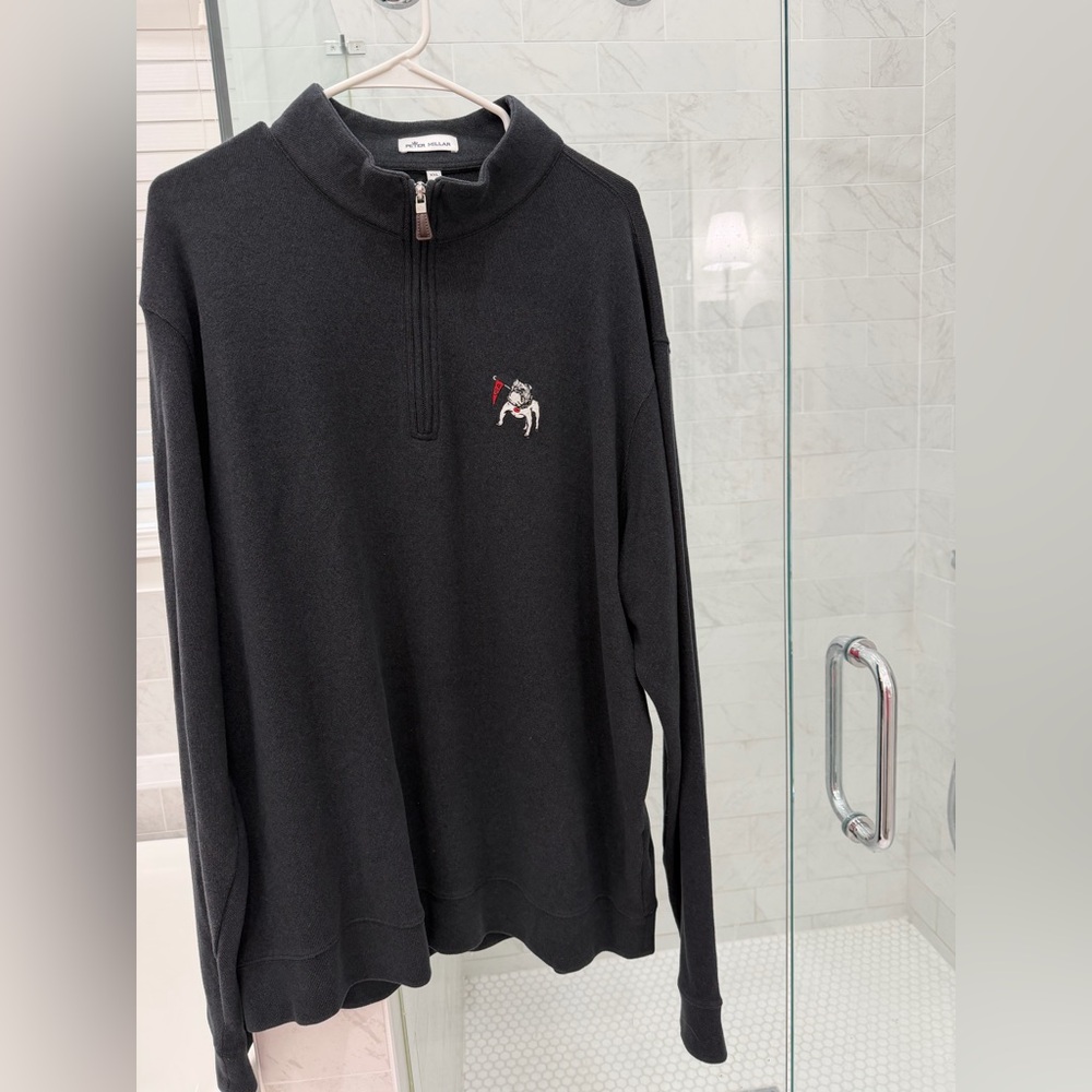 Men’s Peter Millar UGA sweater 1/4 zip - size XXL